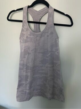 lululemon athletica Lavender Camo Racerback Tank